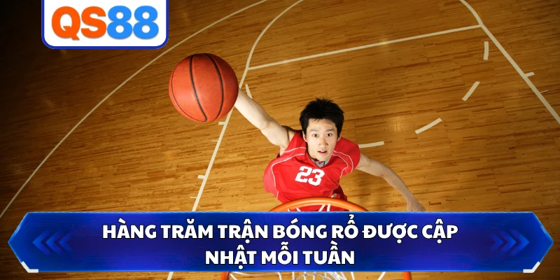 Hàng trăm trận bóng rổ được cập nhật mỗi tuần